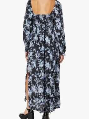 Blue floral free people dress